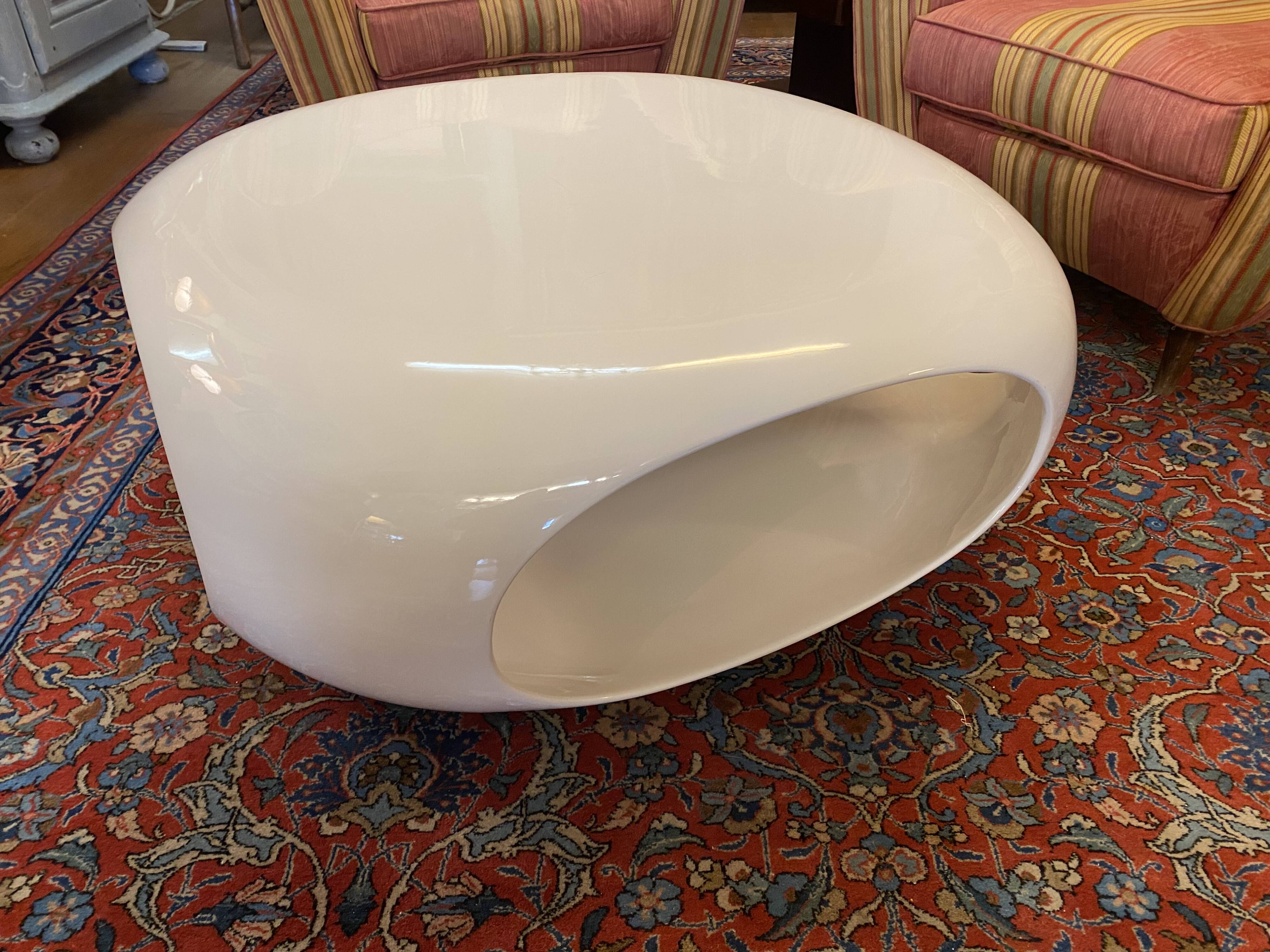 80s fiberglass coffee table