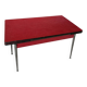 Vintage kitchen table in red formica and its 4 chairs.