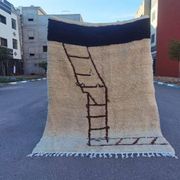 Handmade traditional natural wool rug 150/250 cm