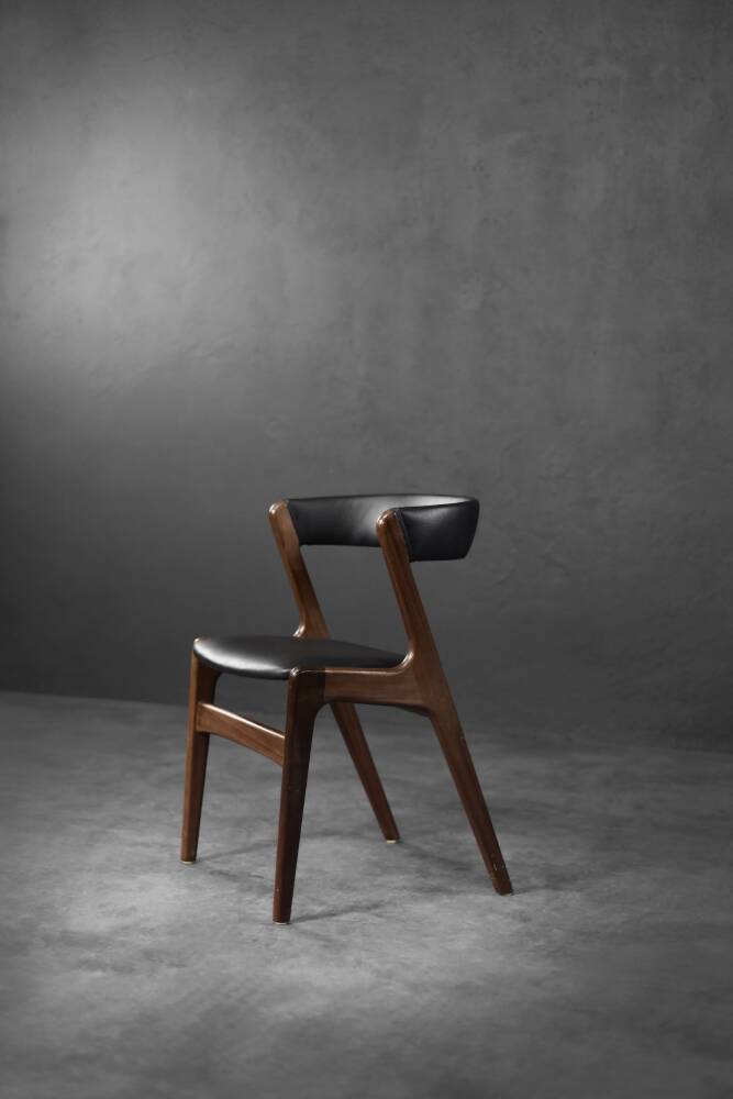 Mid-Century Danish Modern Teak Office Chair Model Fire by Kai Kristiansen