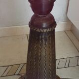 Large African Style Ceramic Lamp Stand