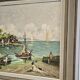 Charles Vaniscotte: oil painting on canvas / port in Brittany