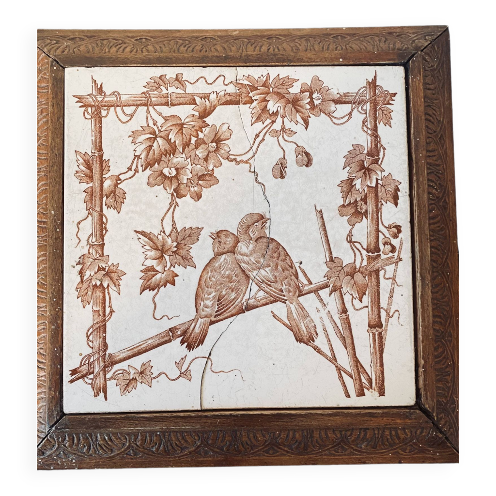 Dessous De Plat Ancien Grigny – Céramique écru, Parfait état