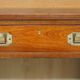 Vintage Harrods Kennedy desk in military campaign style with drawers.