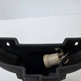 Vintage 1980s Inca pharaoh face ceramic wall lamp Saint-Clément 80s