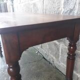 Wooden bistro table, legs turned 125 cm