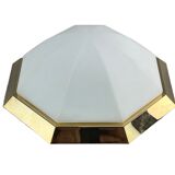 60s 70s Limburg Glashütte Plafoniere ceiling lamp glass space design lamp