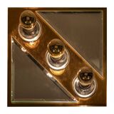 Mirror space age wall sconces