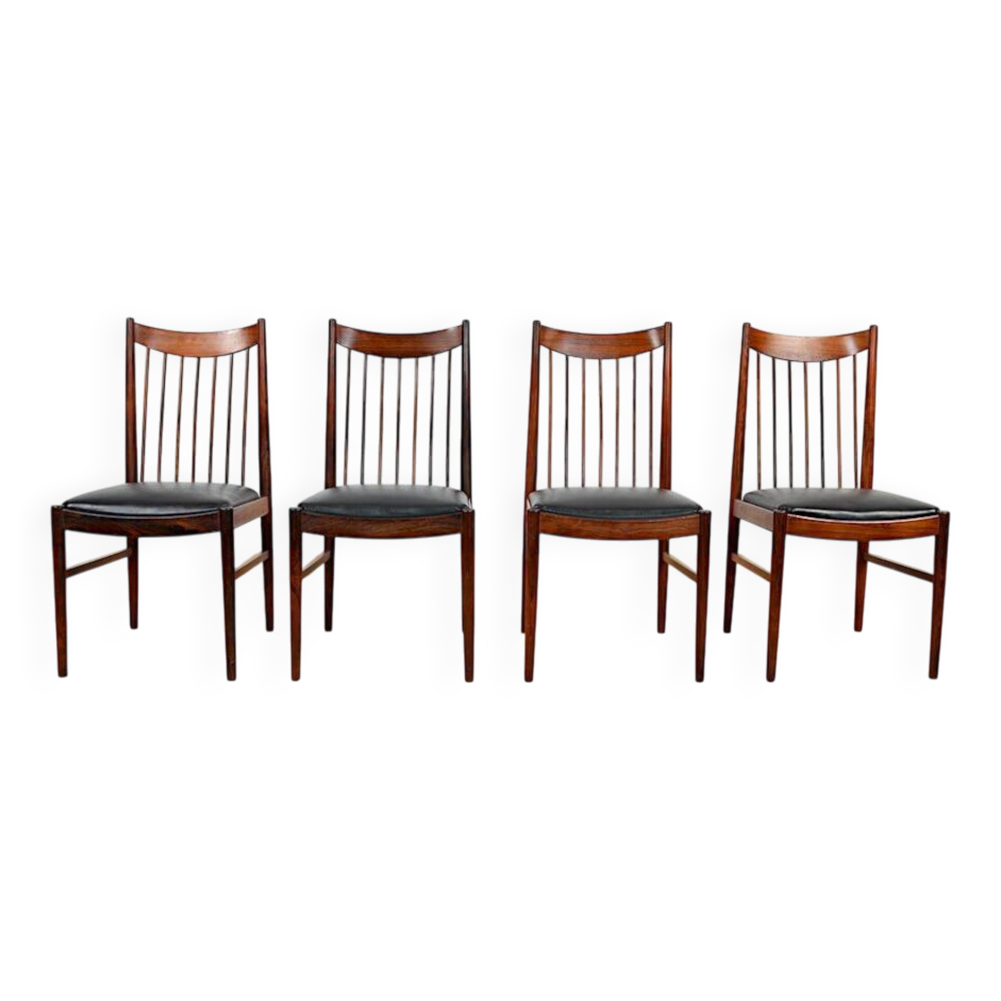 4 Danish Chairs 1960 Rio Rosewood by Arne Vodder