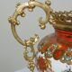 Cache-pot japonais en porcelaine Kutani et bronze, époque Meiji XIX-XXe