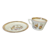 Chinese cup and saucer Bondonviller