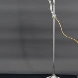 Workshop lamp in aluminum and nickel, adjustable with raise-lower system, France, circa 1900