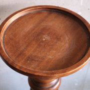Vintage turned wooden column selette pedestal