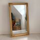 Miroir XIXème au mercure, en bois et stuc doré