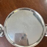 English triple chandelier in silver-plated metal – Made in England