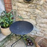 Iron pedestal table