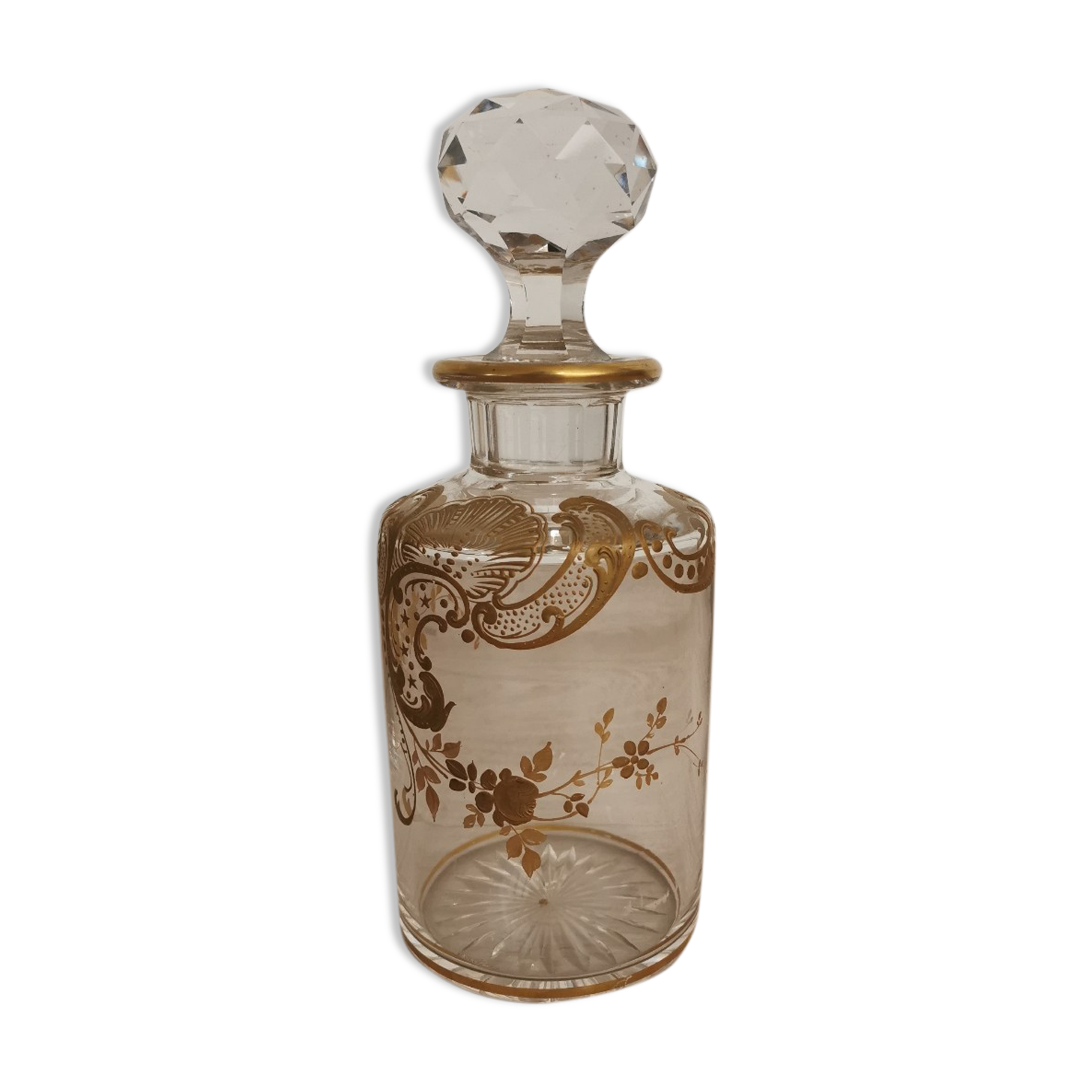 Art Deco decanter, hand-painted