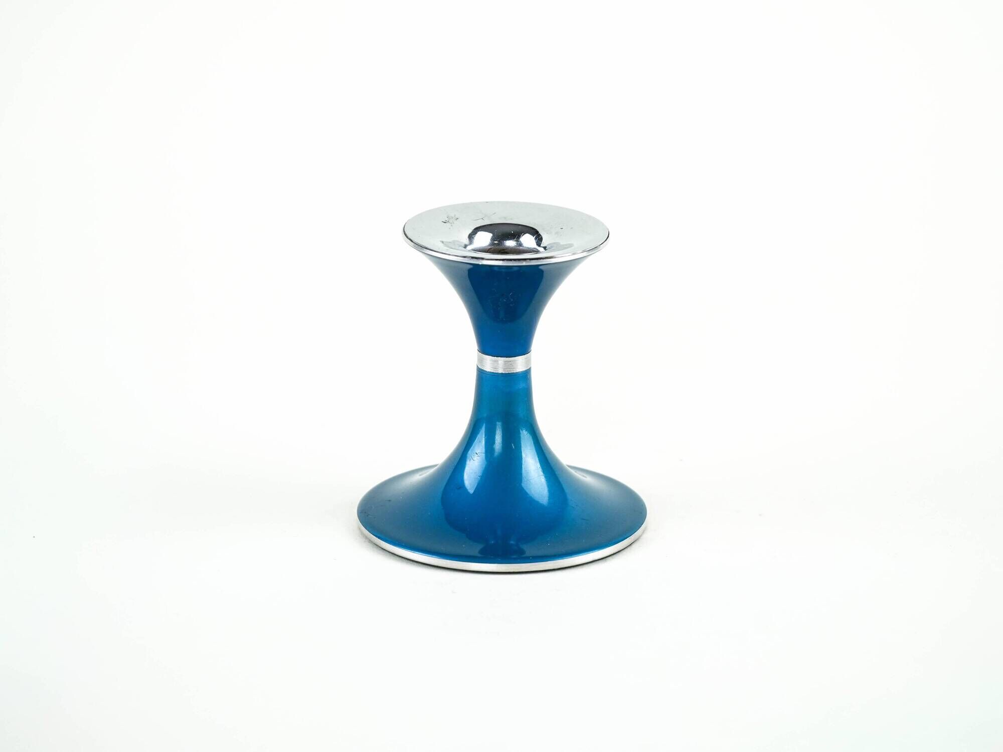 Candlestick set by Bjørn Engø, lacquered metal Space Age design, Norway