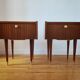 Paire de tables de chevet Mid-Century