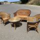 Used rattan lounge