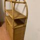 Rattan shelf cabinet from the 1980s'