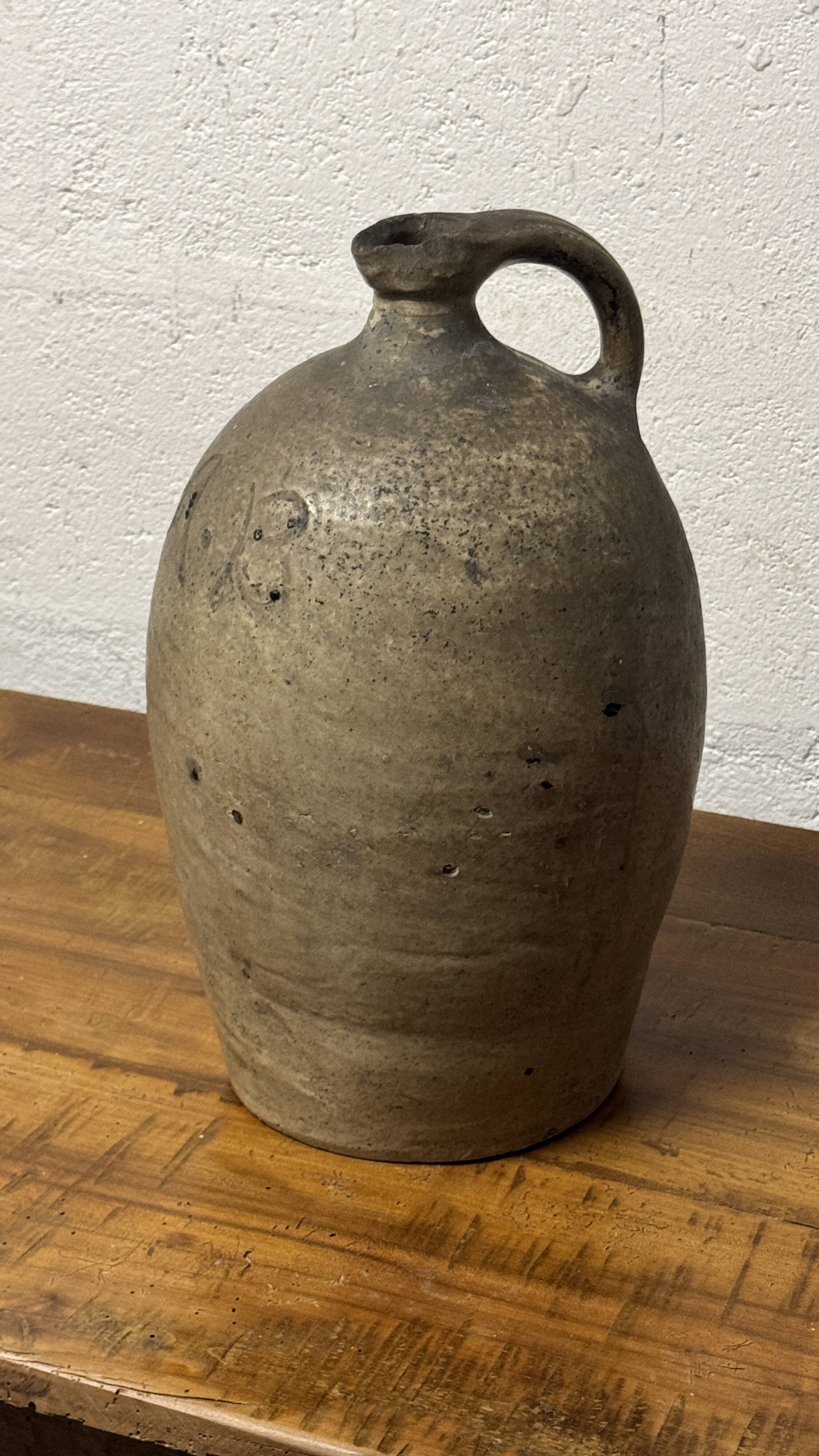 Antique vintage oil jar