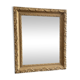 Old small baroque mirror with mercury tin