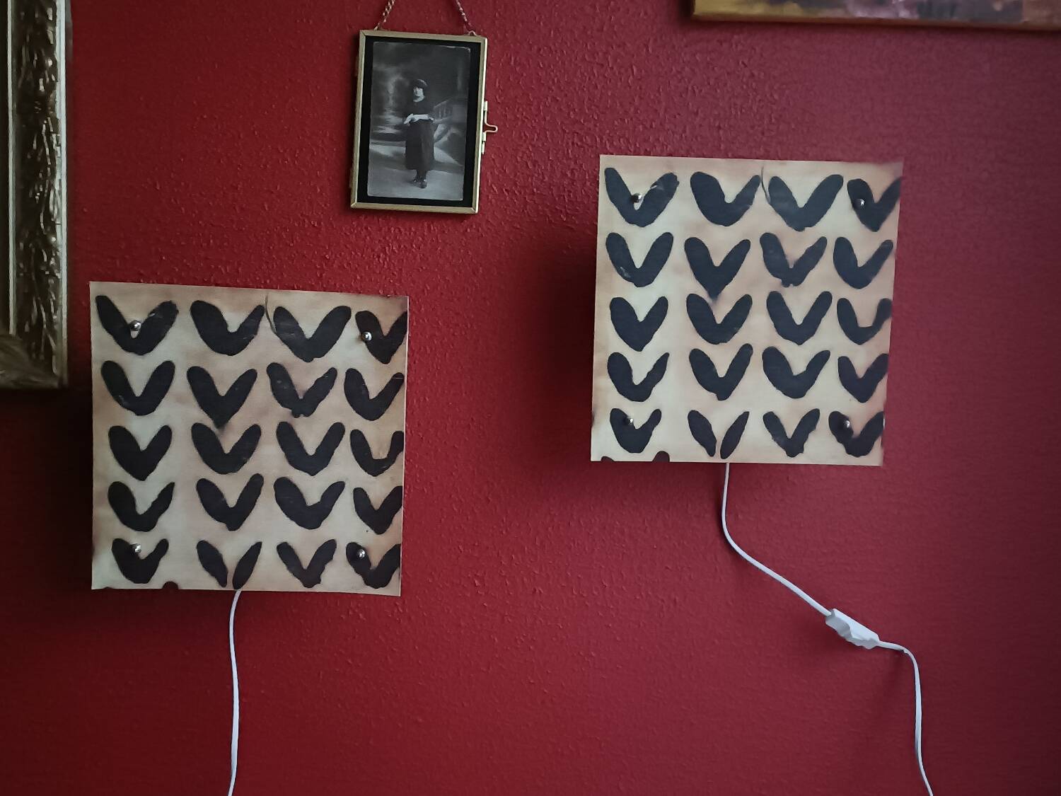 Deux appliques murales vintage Ikea