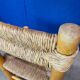 Chaise paillée bois clair vintage style Perriand