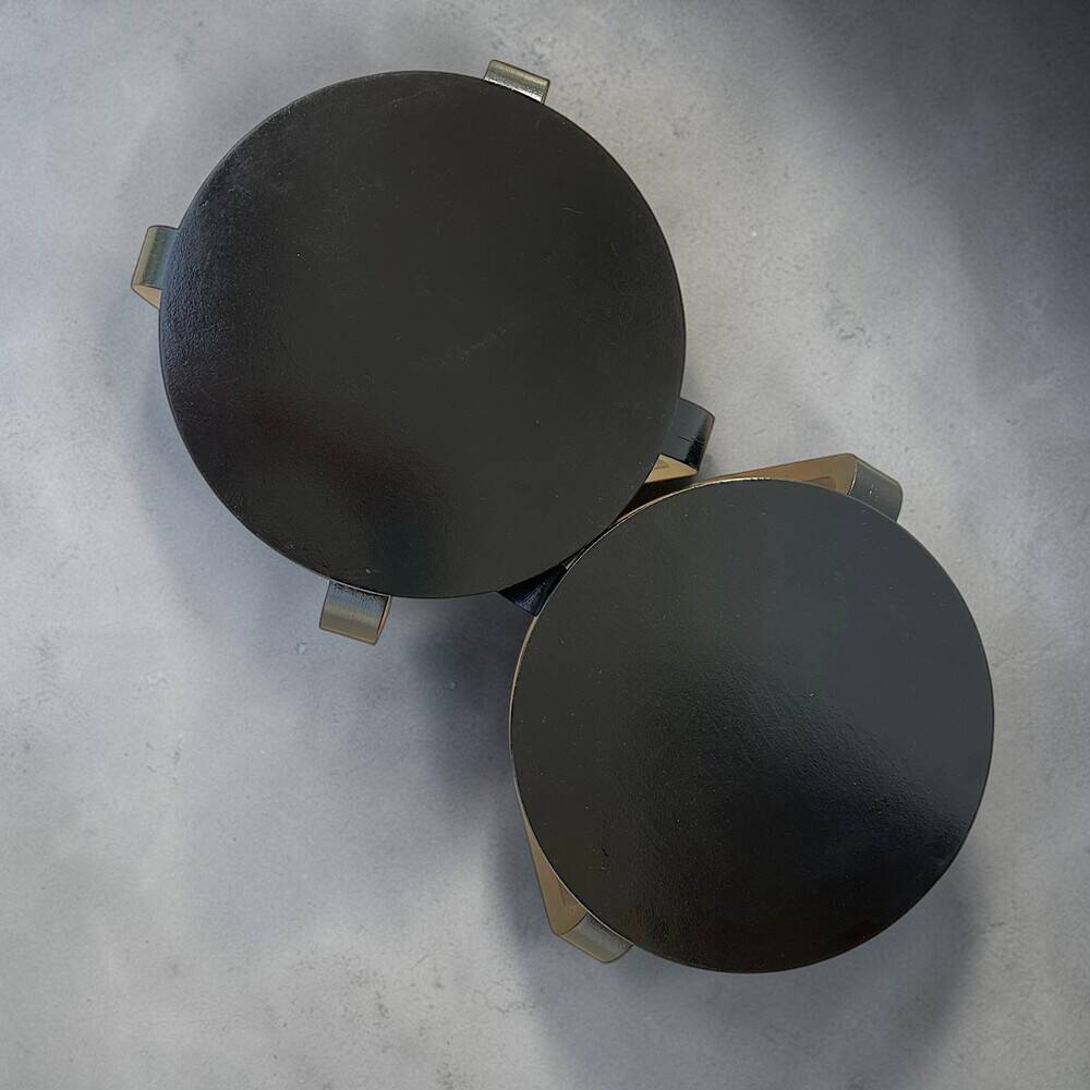 Pair of Frosta Ikea stools in black