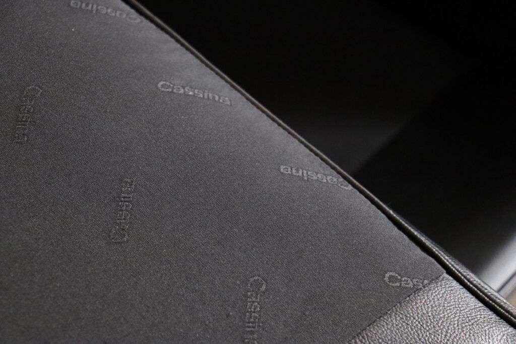 Vintage Cassina LC2 two seater sofa by Charlotte Perriand and Le Corbusier