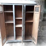 Patinated industrial wardrobe