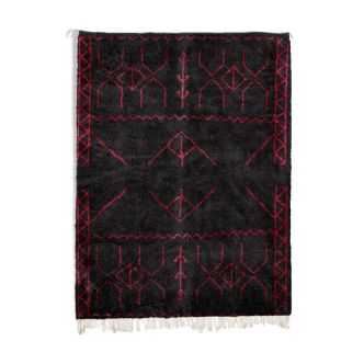 Tapis marocain moderne noir