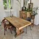Monastery dining table, farmhouse, solid oak, antique vintage.