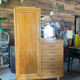 Vintage asymmetrical chest of drawers