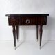 table de nuit chevet en bois laqué et laiton