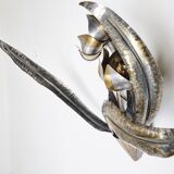 Flower wall lamp by Isabelle & Richard Faure, 1970s