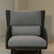 Postmodern armchair attributed to Paolo Nava for Flexform, Italy 1985.