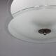 1930s Bauhaus chrome and glass chandelier, Czechoslovakia