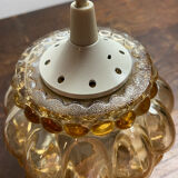 Portable pendant light in bubble glass