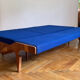 Foldning Sofa in Electric Blue Colour, 1960s, Czechoslovakia