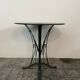 Garden table, wrought iron outdoor pedestal table