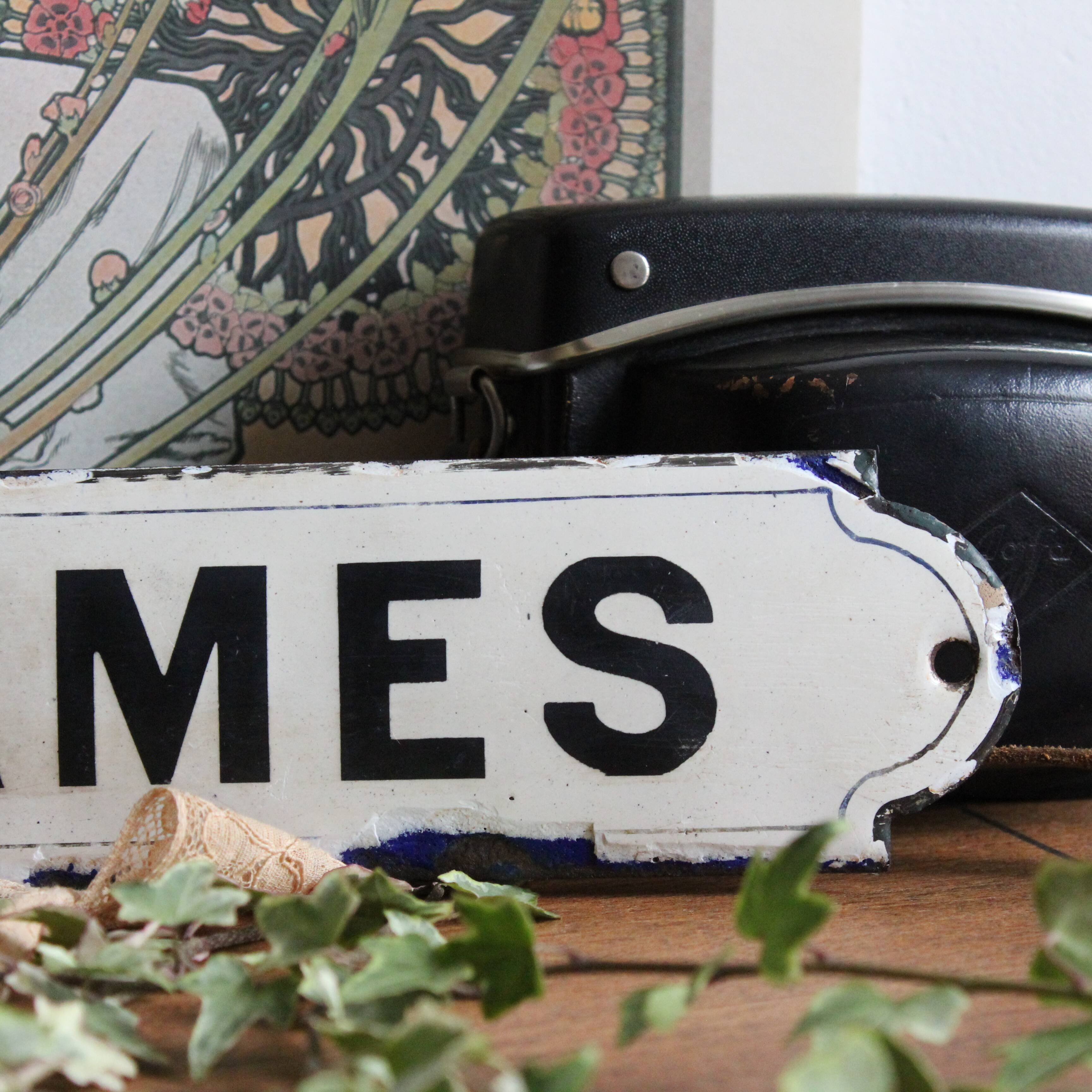 Ladies enamelled plaque