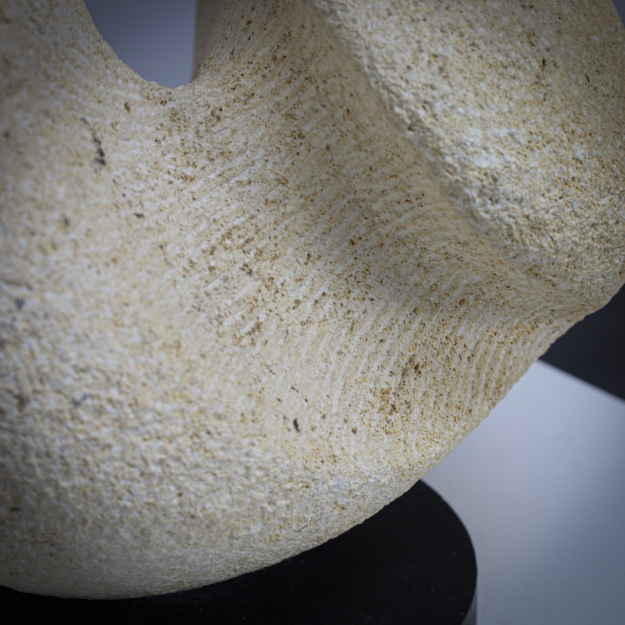 Modernist sandstone sculpture by Ineke van Zuuren, Netherlands, 1980s