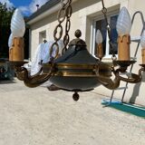 Empire-style chandelier in gilded bronze