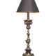 Stunning Antique Pewter Rococo Candlestick floor lamp Italy
