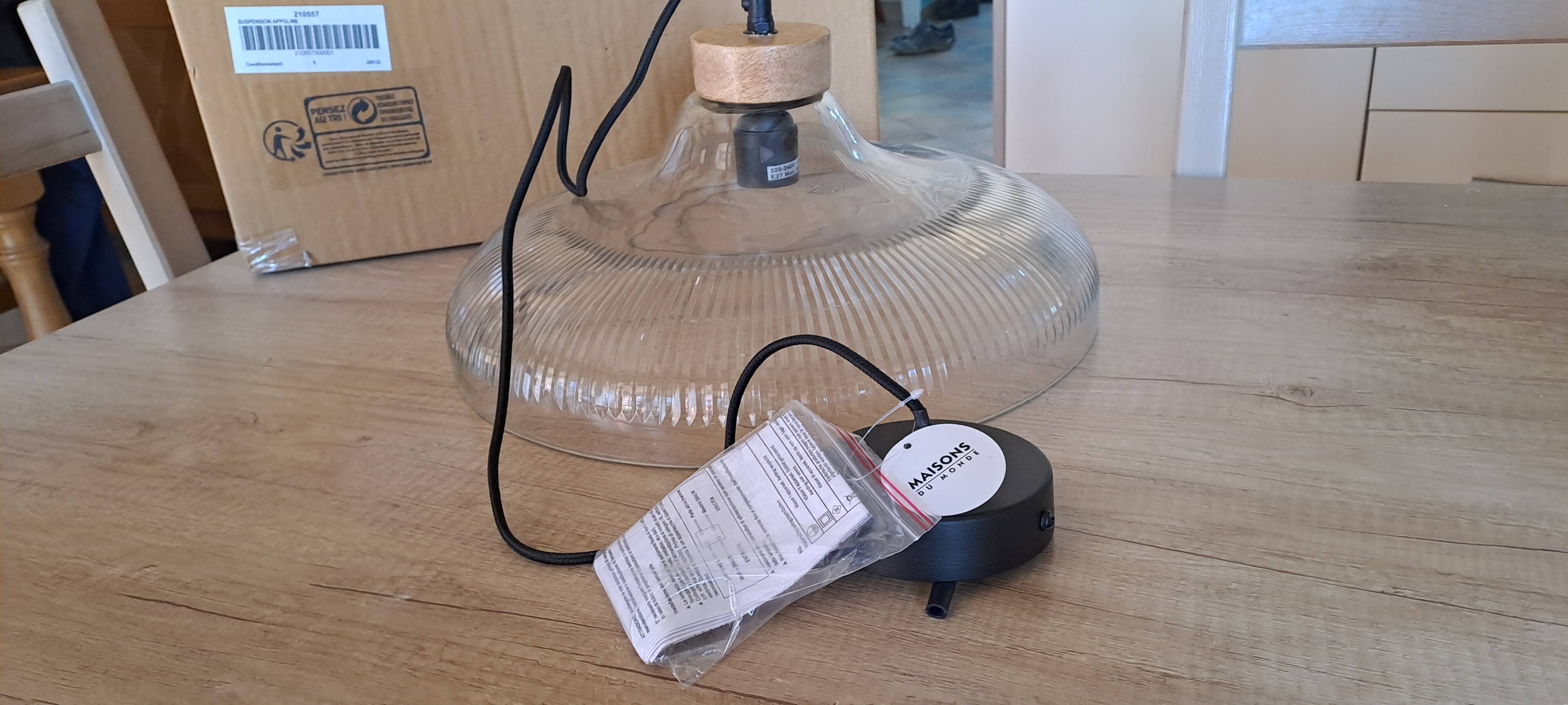 New Maison du monde industrial pendant light