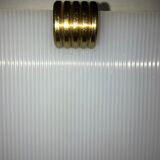 Pair of vintage 1950 brass wall light  perspex