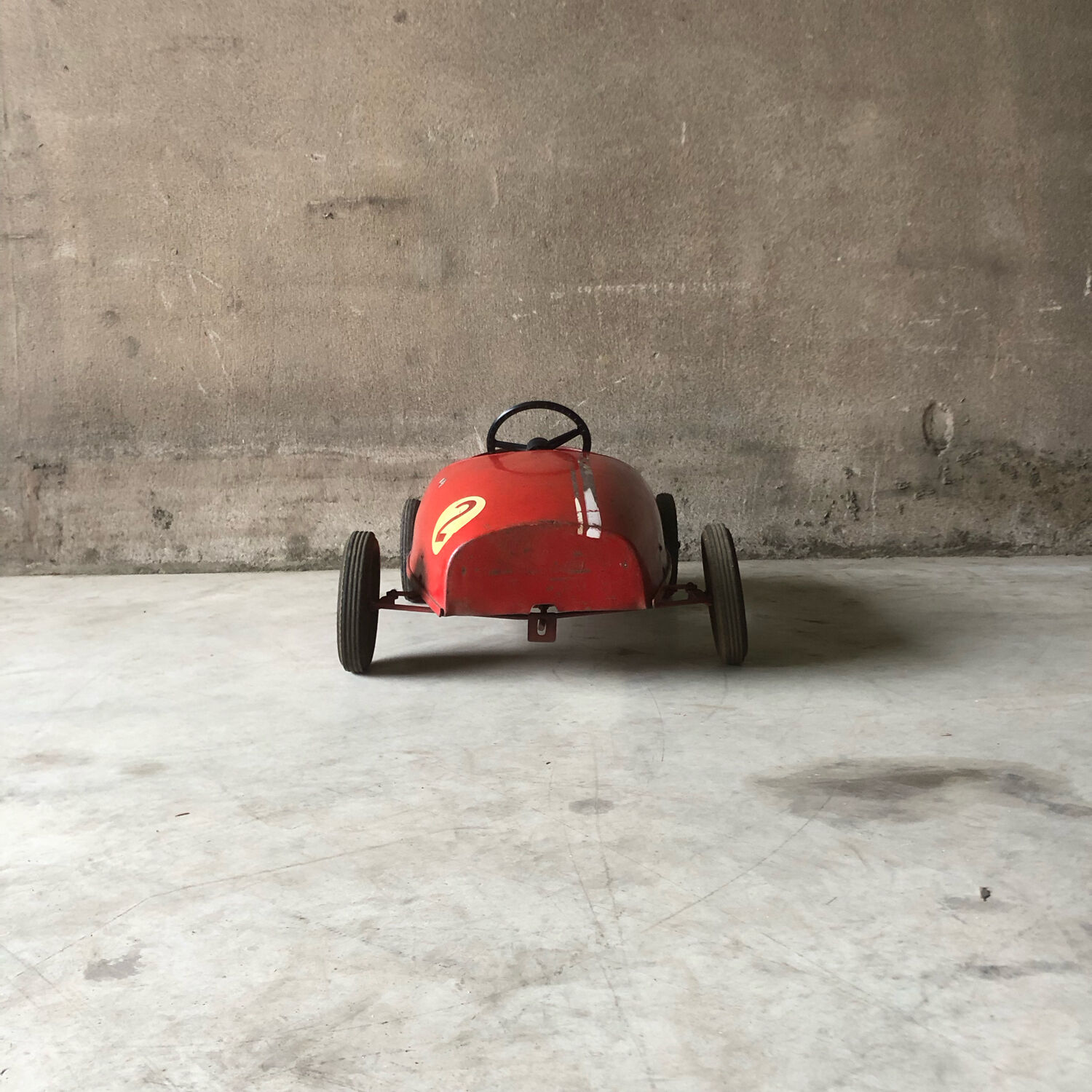 Old pedal car old toy