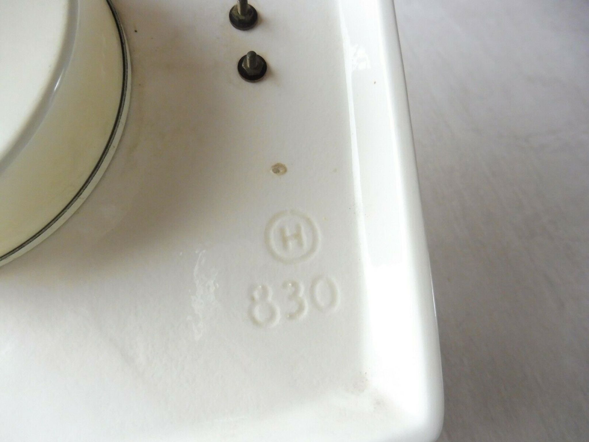 Old mechanical watch/clock, Peter, ceramic, vintage